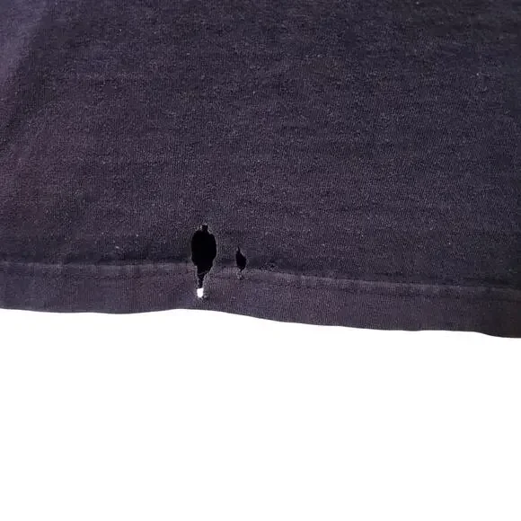 Carhartt Navy Blue Short Sleeve Crewneck Pocket Tee Casual Work T-Shirt Size LT - Picture 3 of 5